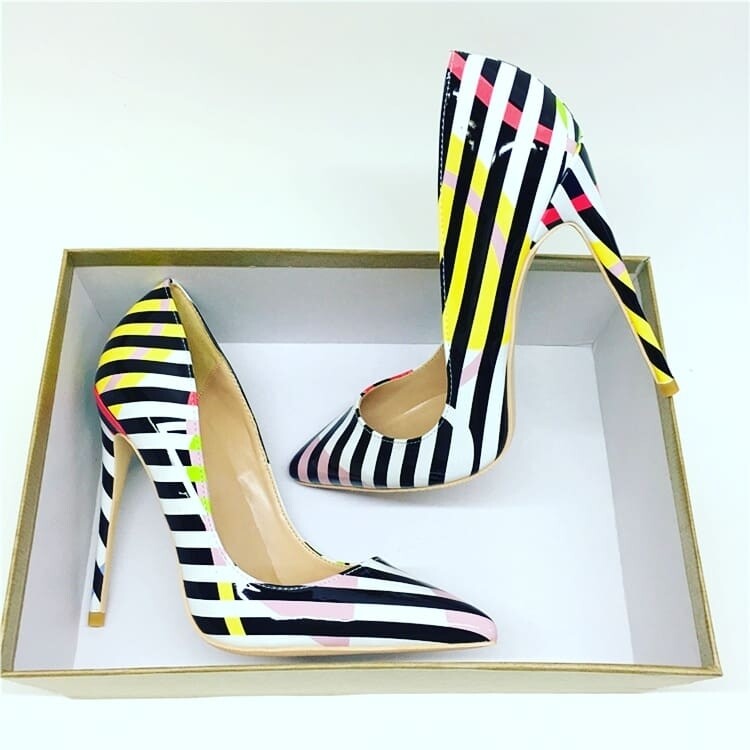Stripped heel