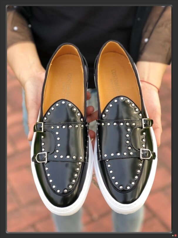 Black Studs Sneaker