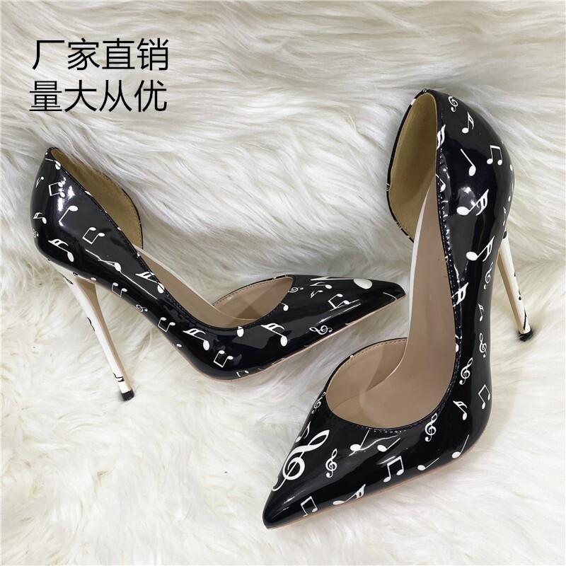 Black ring tone heel 