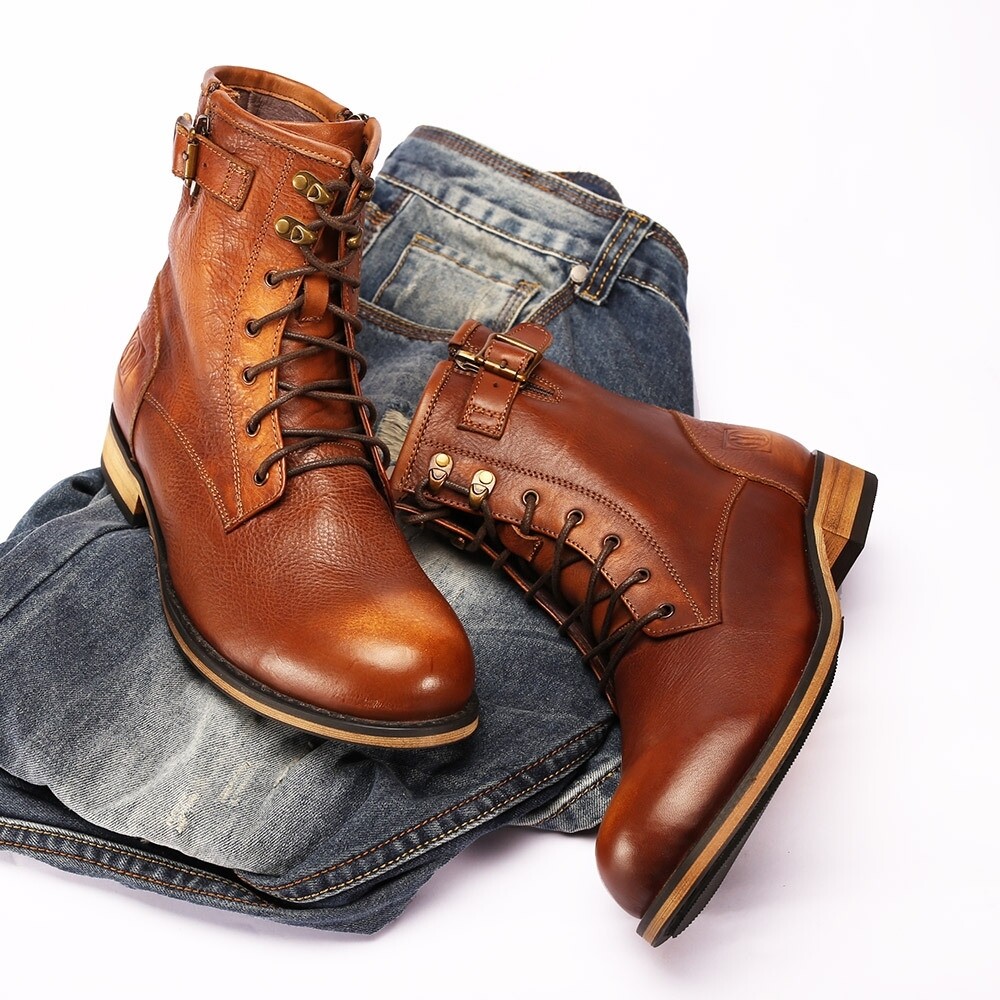 Brown long boots 