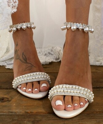 Bridal block heel