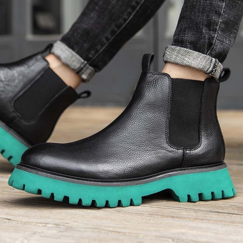 Green sole boots