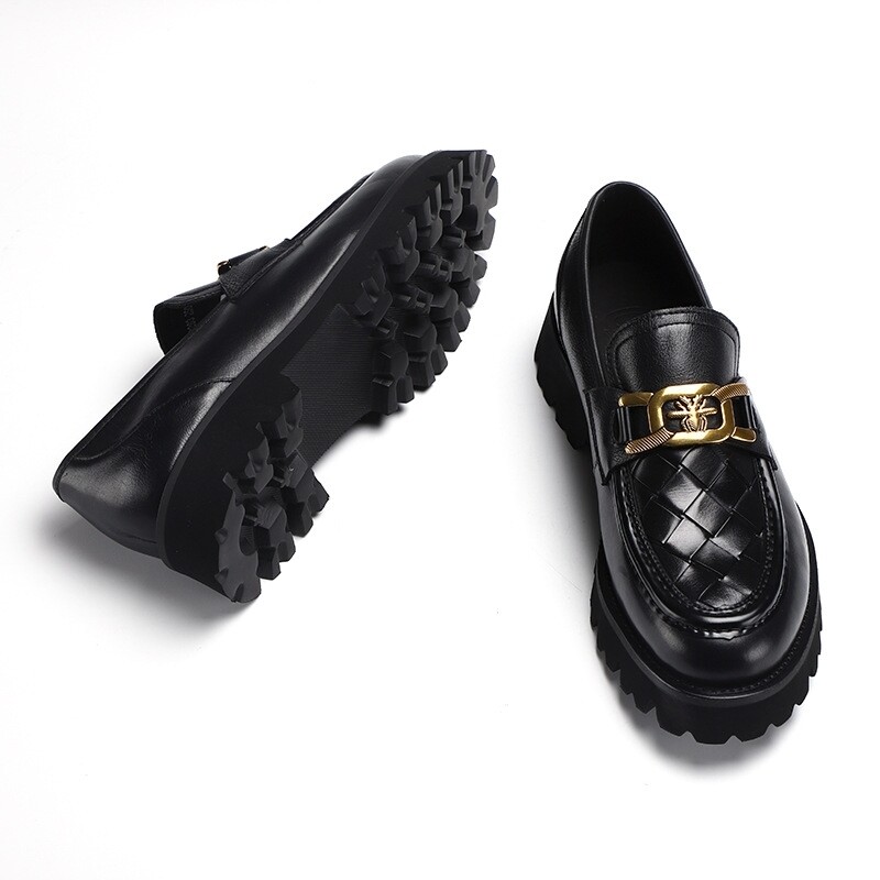 Black vintage loafers 