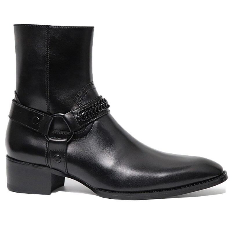 LEATHER CHELSEA BOOTS 
