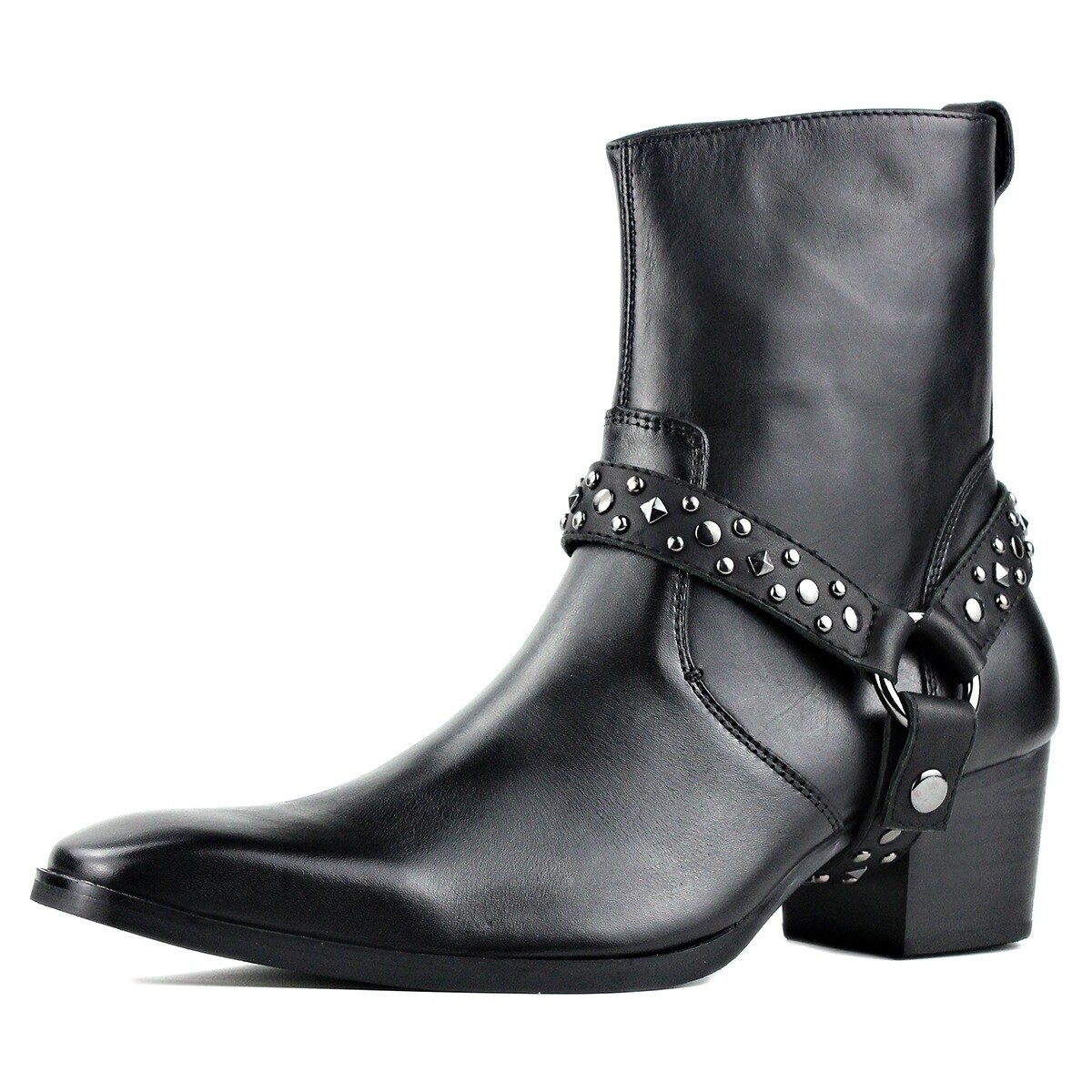 Black Chelsea leather boots 