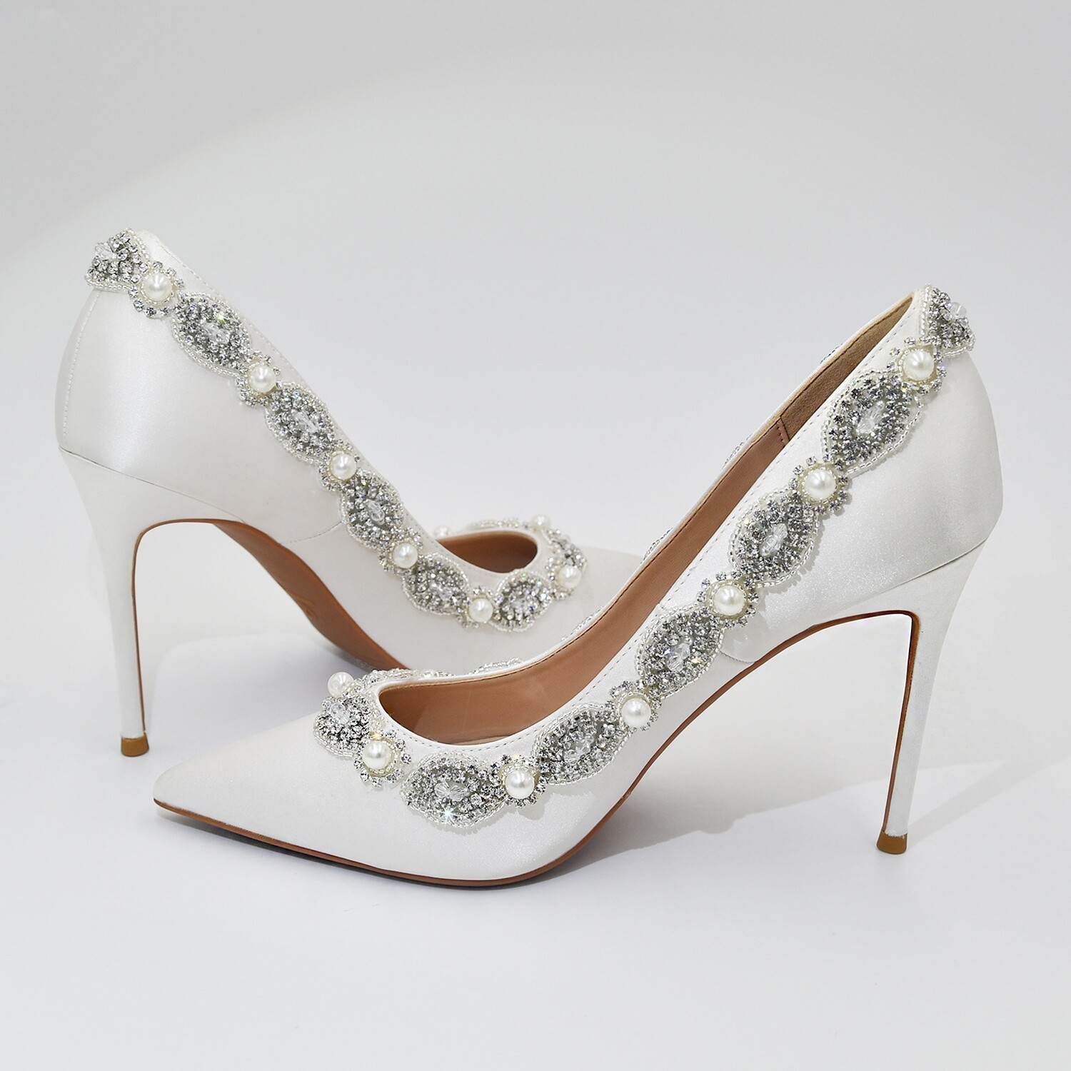 Crystal deco heel 