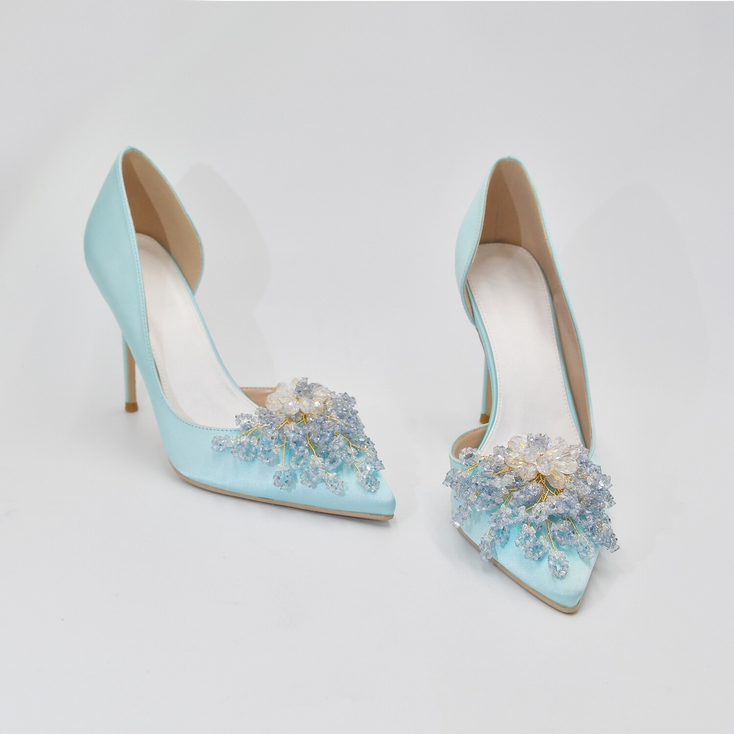Sky blue heel 