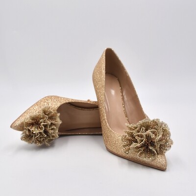 Golden bridal heel 
