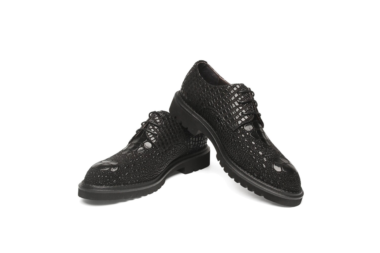Animal skin male loafers 