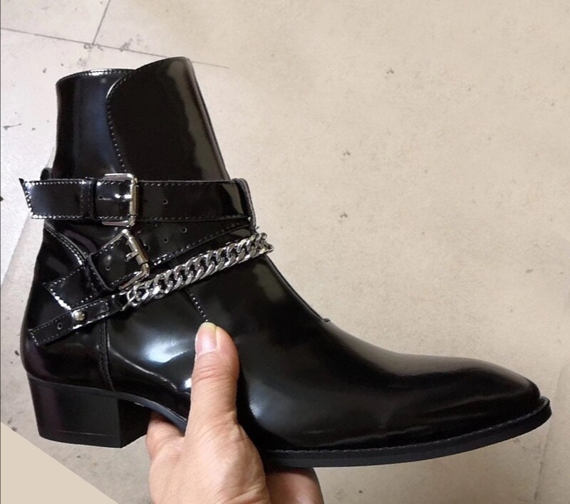 Black Chelsea boots 