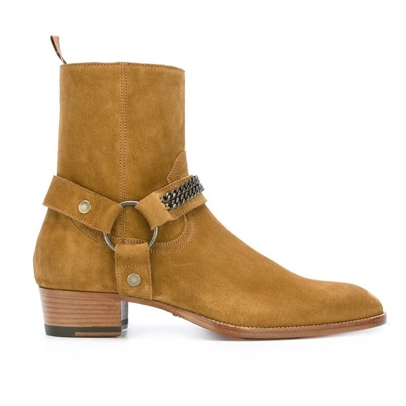 Chelsea brown suede boots 