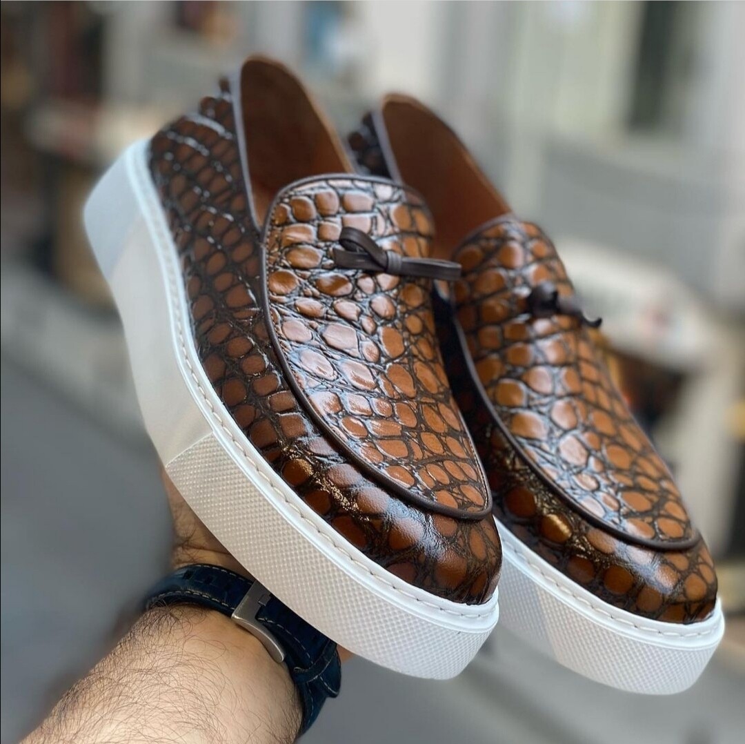 Animal skin loafers111