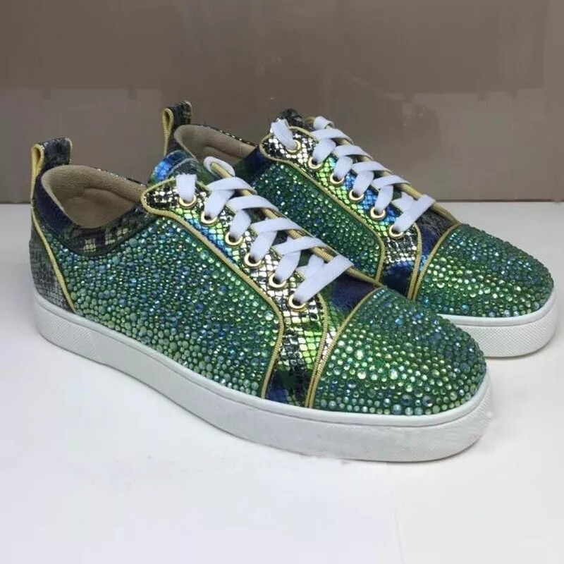 Green sneakers