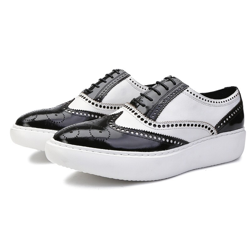 Black and white vintage loafers 
