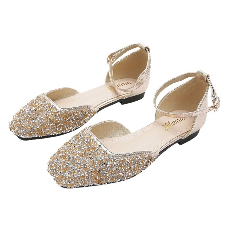 flat bridal shoes