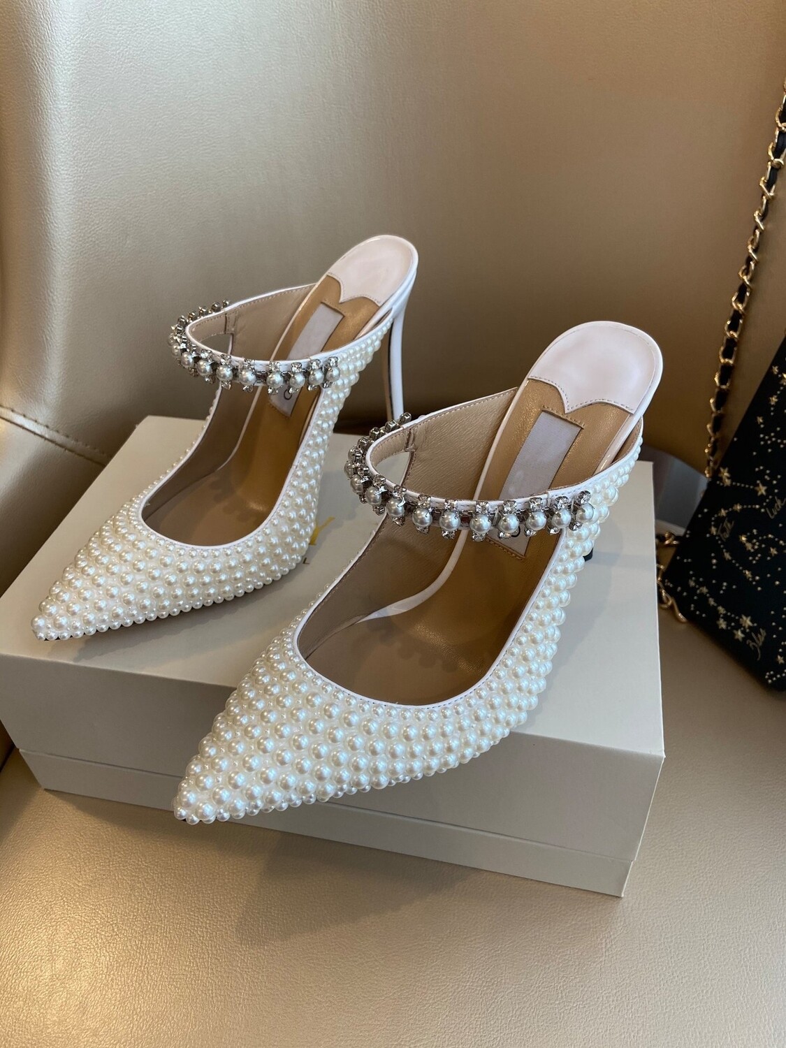 Push in bridal shoes