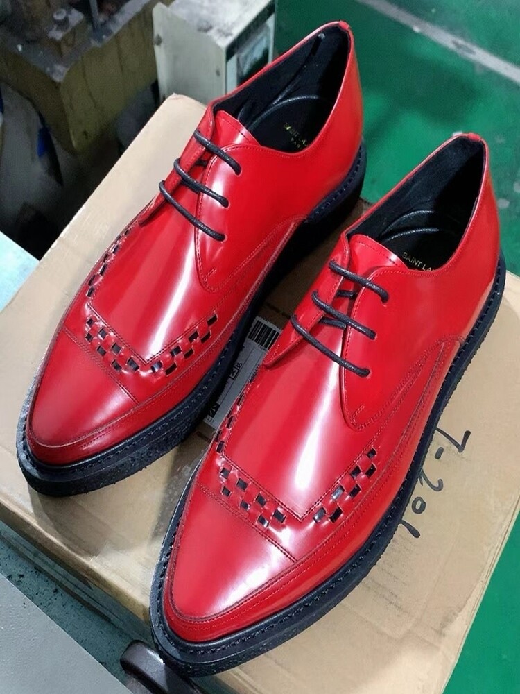 Red loafers 