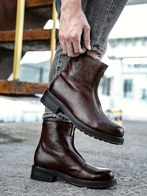 Leather boots678