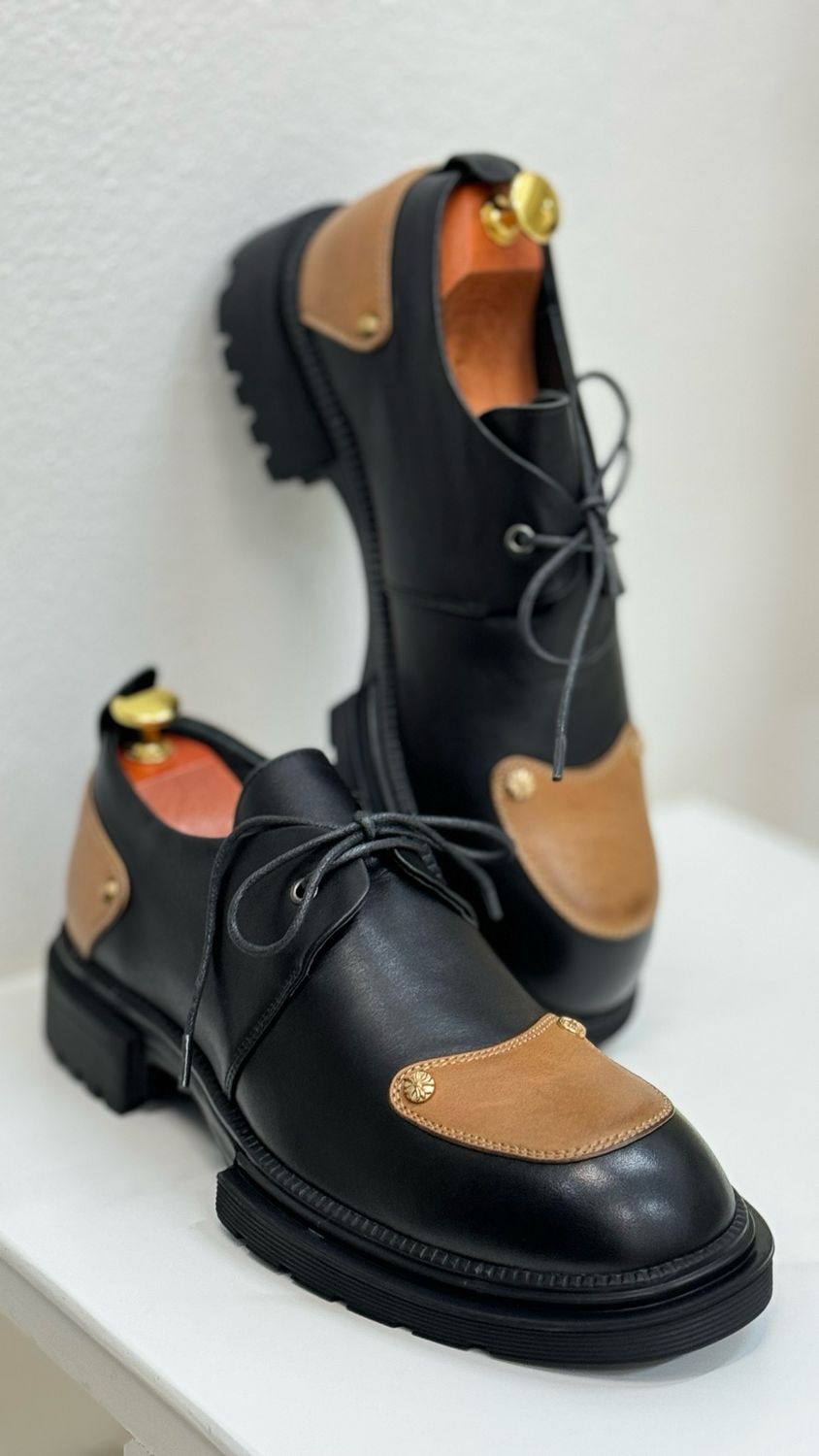 Matte Patched Loafers