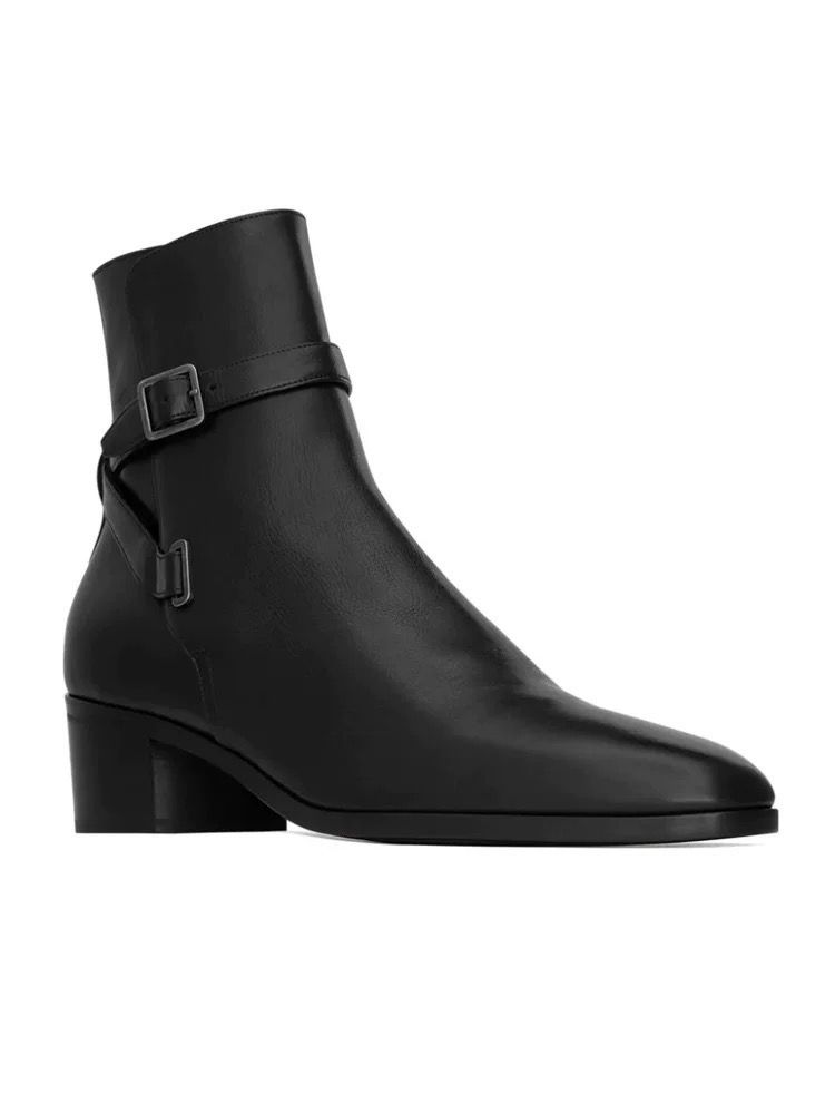 Leather Chelsea Black Boots