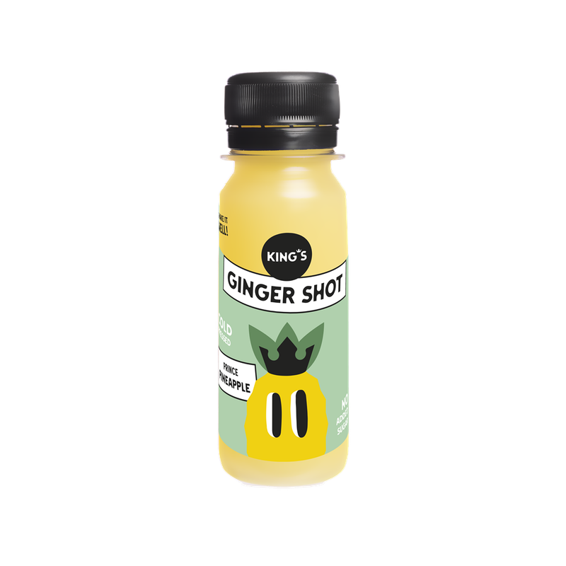 Ingwershot mit BIO Ingwer, Ananas, Zitrone. 100% natürlich, 60ml. Im 12er, 24er oder 36er Pack.