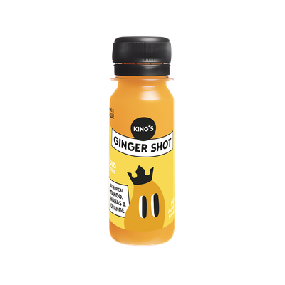 Sir Tropical Ingwershot mit BIO Ingwer, Mango, Ananas, Orange, Zitrone, Apfel. 100% natürlich, 60ml. Im 12er, 24er oder 36er Pack.