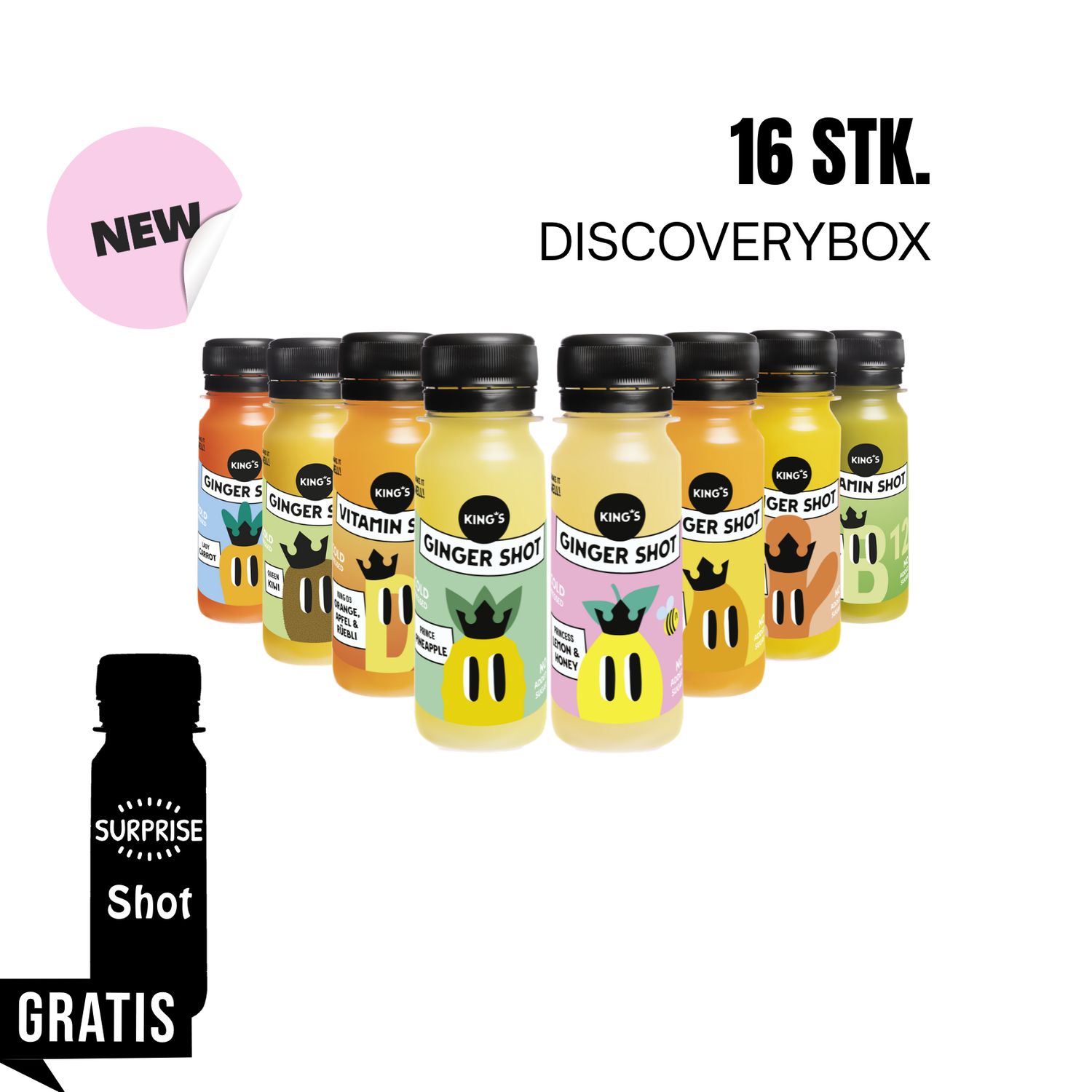 16er Discovery Box + 1 Shot geschenkt ?