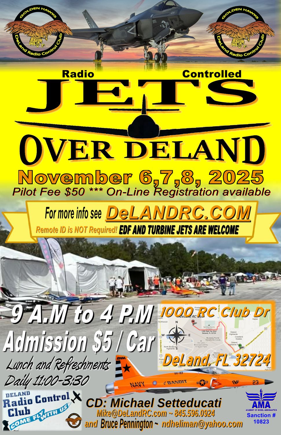 Jets Over Deland Pilot Registration Fee