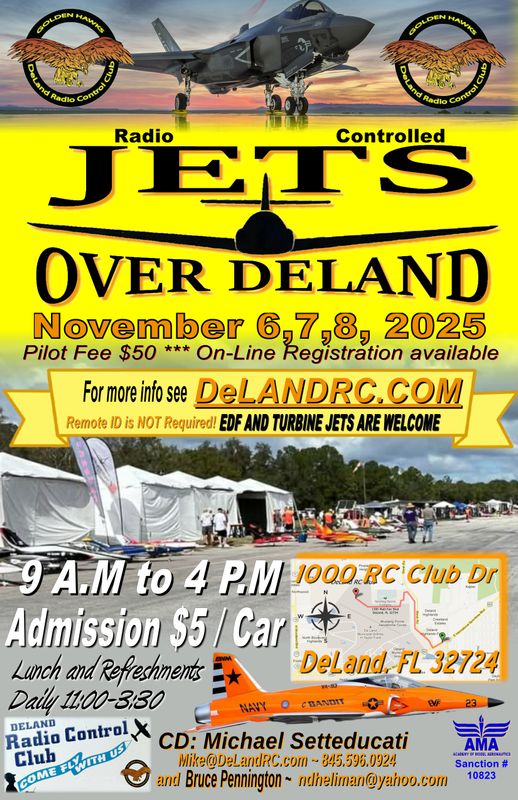 Jets Over Deland Pilot Registration Fee