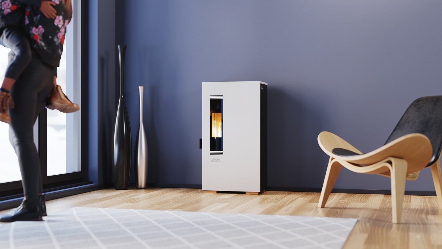 Belga Stove Nano 4.4kW wit