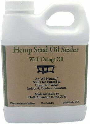 32oz Hemp Seed Oil Citrus Scented Furniture Sealer.