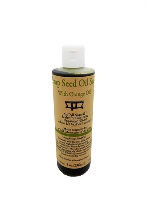8oz Hemp Seed Oil Citrus Scented Furniture Sealer.