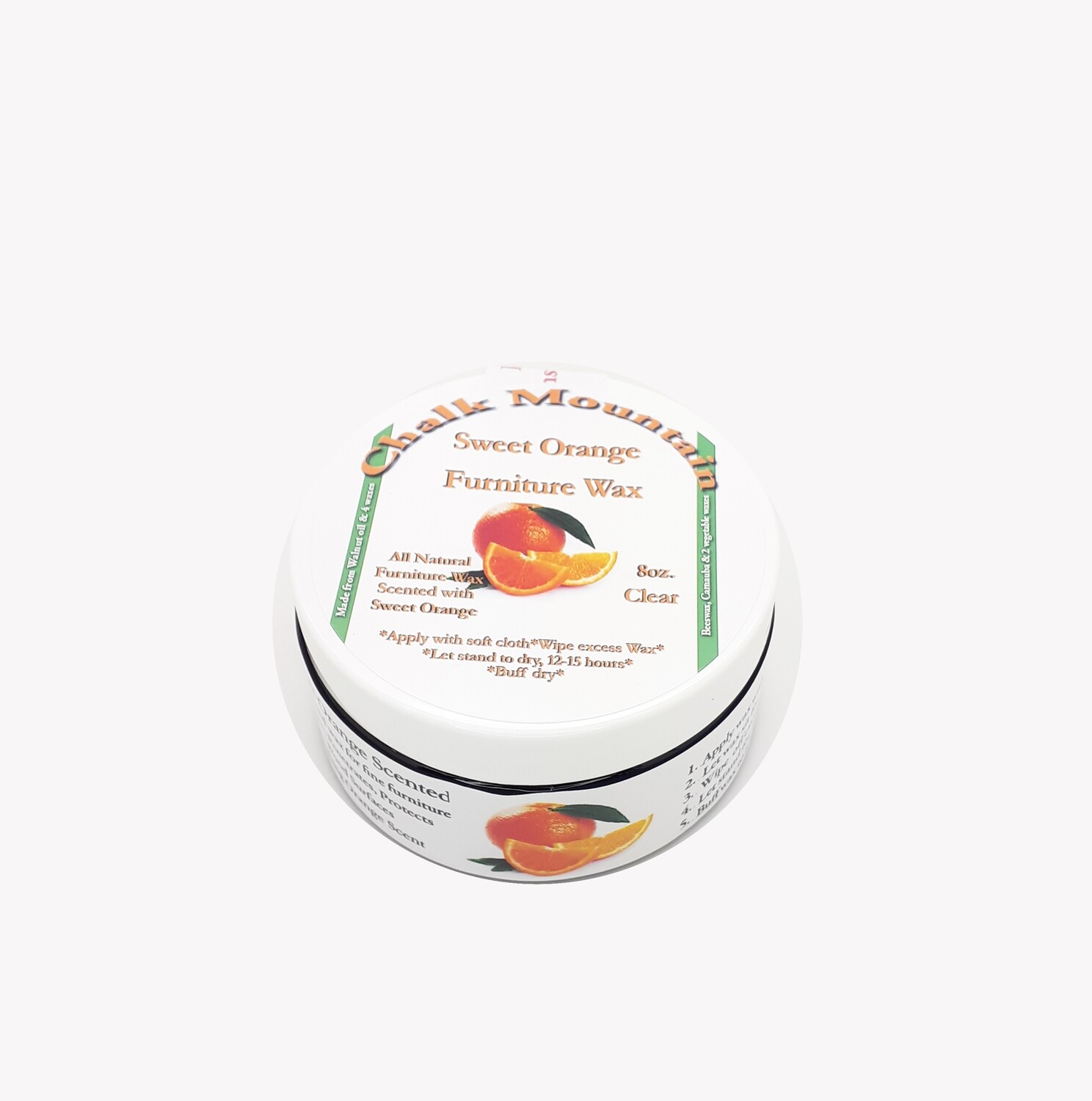 8oz Aromatherapy Sweet Orange Clear Furniture Finishing Wax
