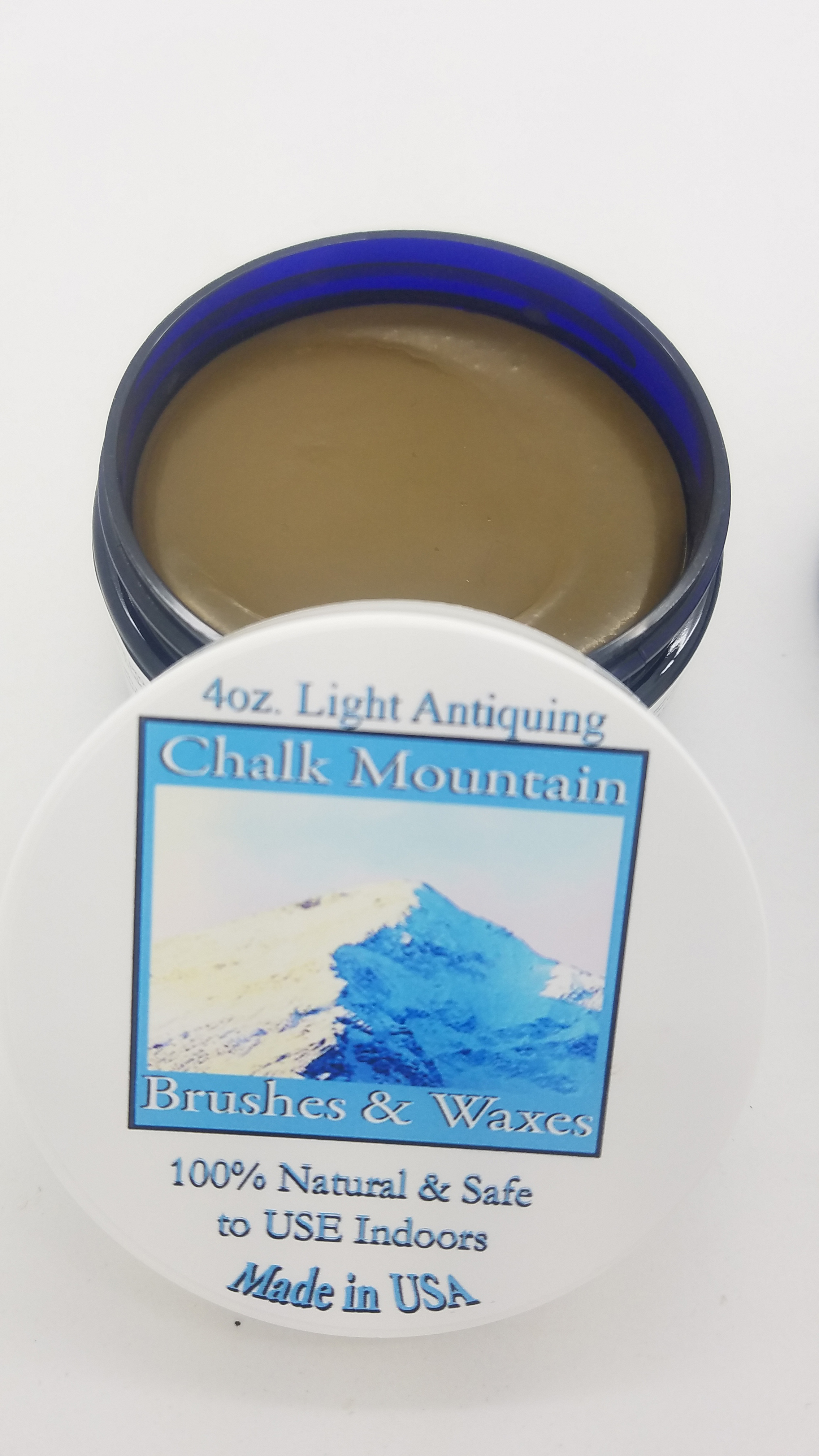 Chalk Mountain Furniture Paint - 4oz 100% ALL NATURAL Clear Furniture  Finishing Paste Wax 