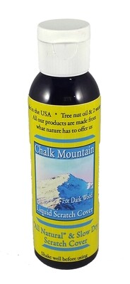 4 oz Liquid Dark Wood Scratch Cover. All Natural No Voc Low Odor. Great for Removing Furniture Scratches