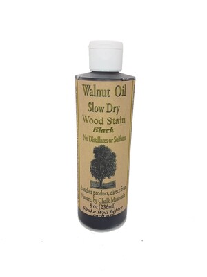 8oz Walnut Oil Slow Dry Wood Stain (BLACK)