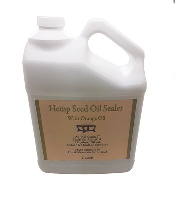 Gallon Hemp Seed Oil Citrus Scented Furniture Sealer.