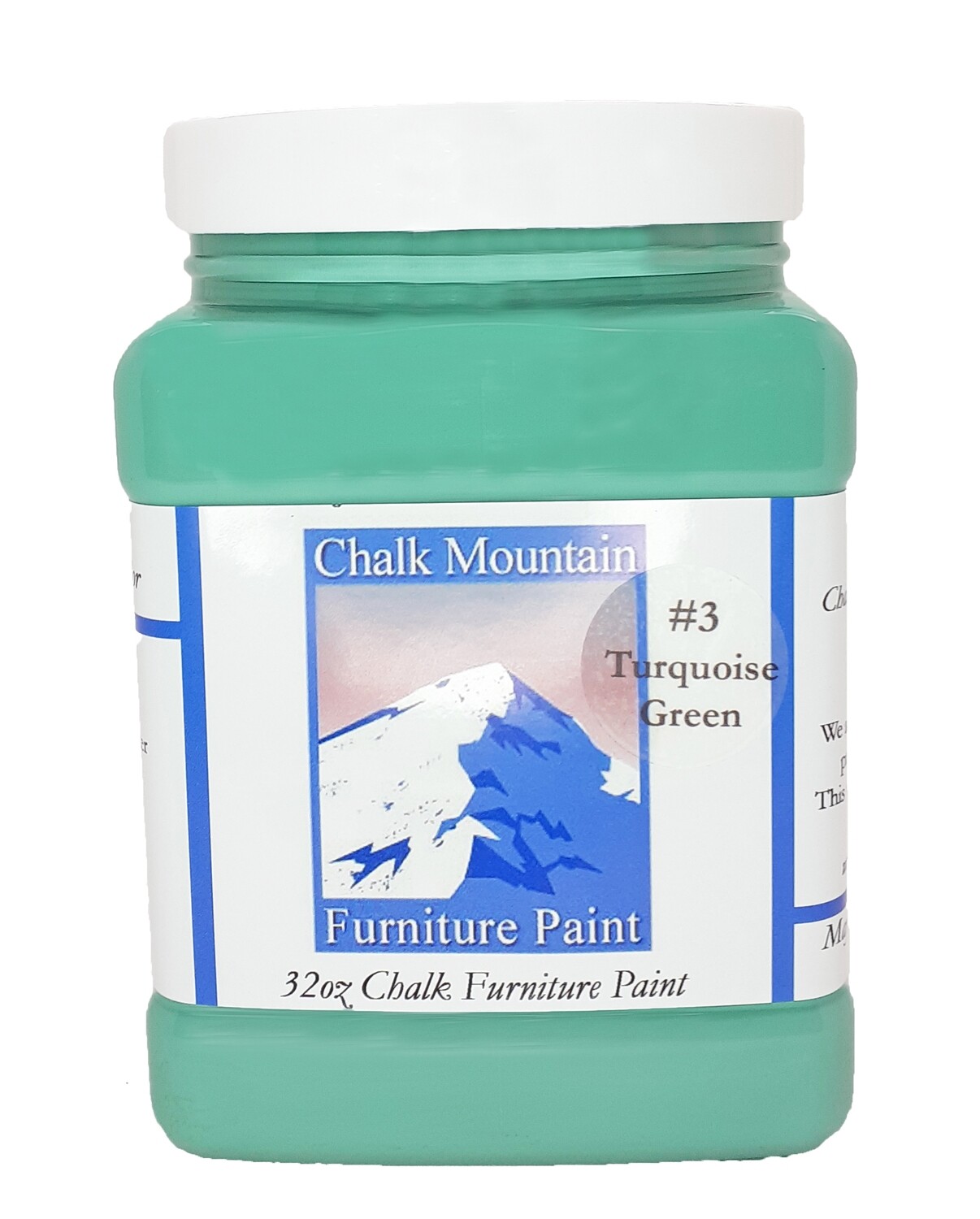 Chalk Mountain Paint  #3 - Beach Cottage Teal, Size: 32 Fl oz