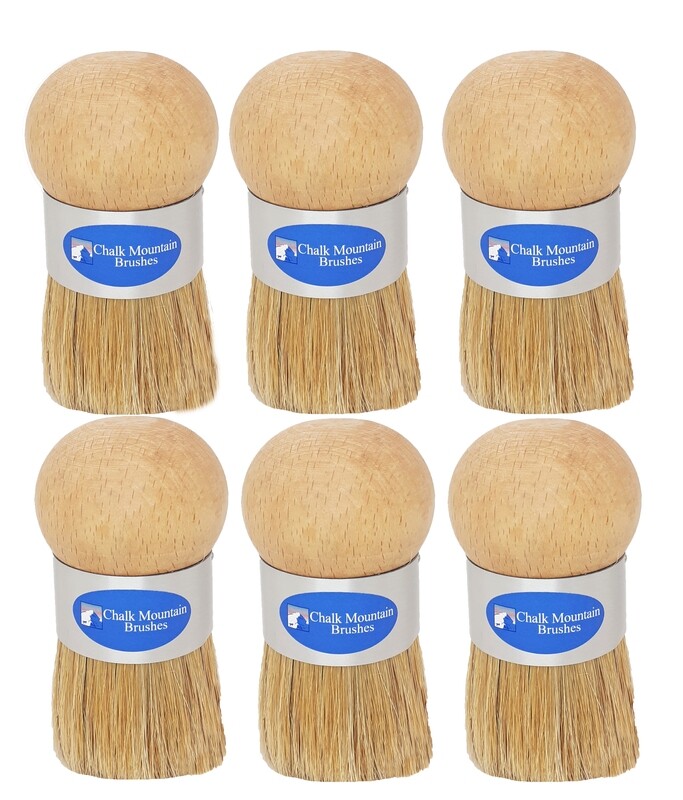 6 Pack Original Designed Palm Wax Brush