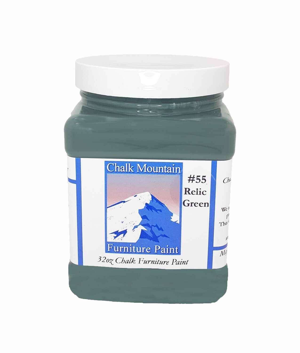 Chalk Mountain Paint #55 - Relic Green Chalk Mountain Paint #55 - Relic Green, Size: 32 Fl oz