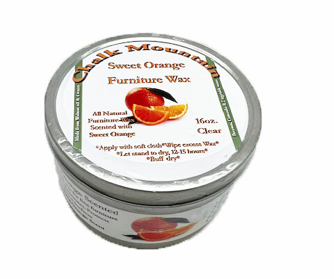16oz Aromatherapy Sweet Orange Clear Furniture Finishing Wax - 2 8oz jars