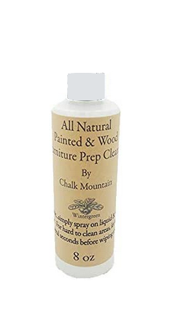 All Natural Painted and Wood Furniture Prep Cleaner (De-greaser). Wintergreen Scent. 3 Sizes Available
