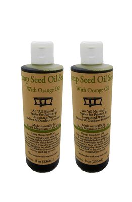 Hemp Seed Oil Citrus Scented Furniture Sealer. 2 - 8oz Bottles