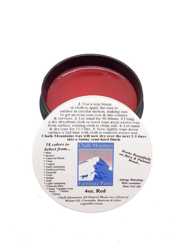 4oz Red Furniture Finishing Wax