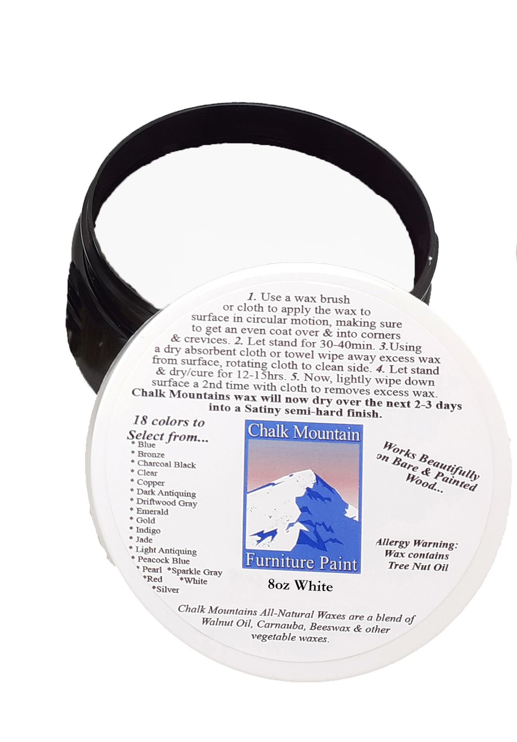 12 Wholesale 8oz Furniture Waxes - White