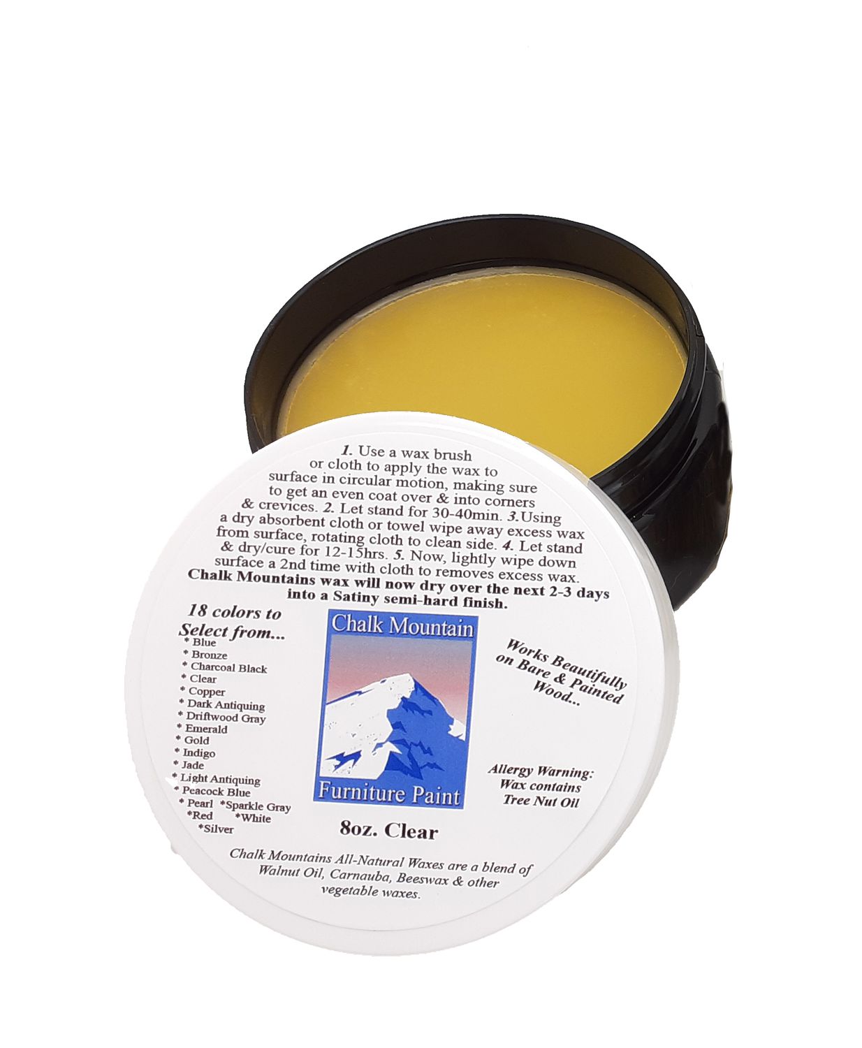 12 Wholesale 8oz Furniture Waxes - Clear