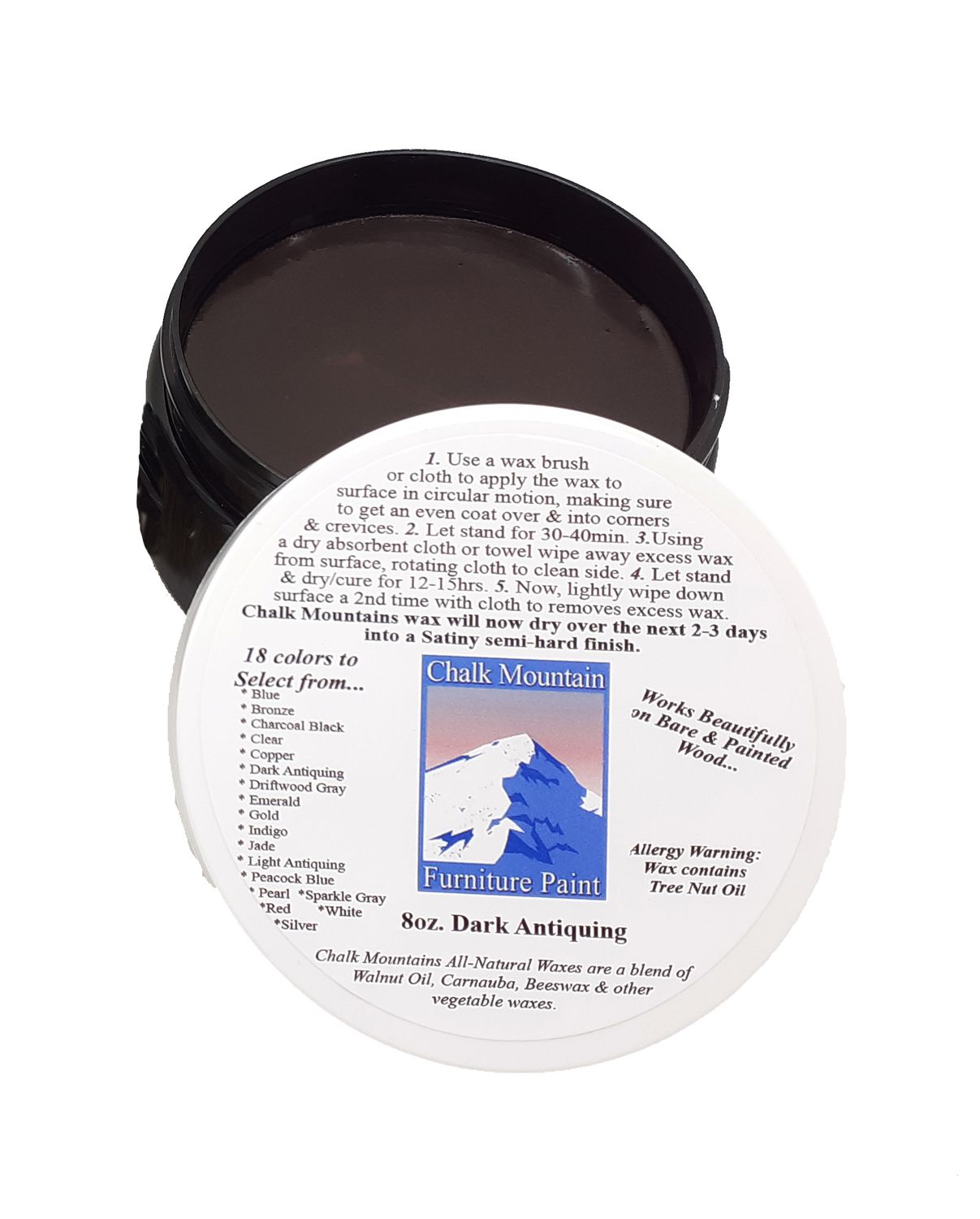 12 Wholesale 8oz Furniture Waxes - Dark Antiquing