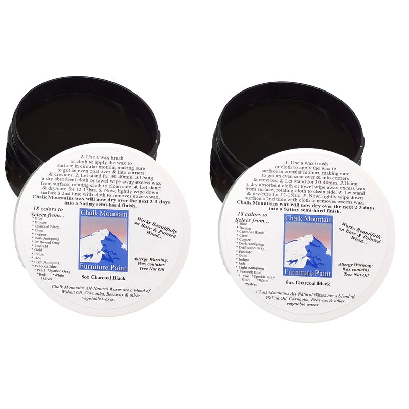 16oz Charcoal Black Furniture Finishing Wax