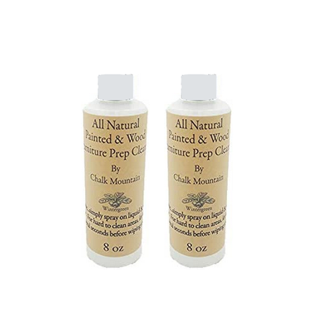 16 Fl oz All Natural Painted and Wood Furniture Prep Cleaner (Degreaser). Wintergreen Scent. 2 - 8 Fl oz Bottles