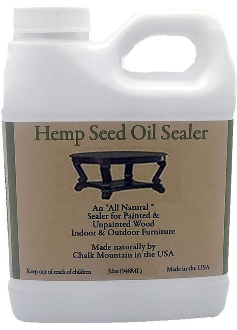 32 Fl oz Organic Hemp Seed Oil Furniture Sealer.